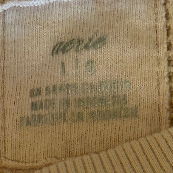 Aerie Oversized Dusty Pink Waffle Knit Thermal Crewneck Sweater Size L - Picture 4 of 8